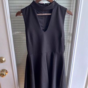 Lulus Loving You Is Easy Black Skater Dress